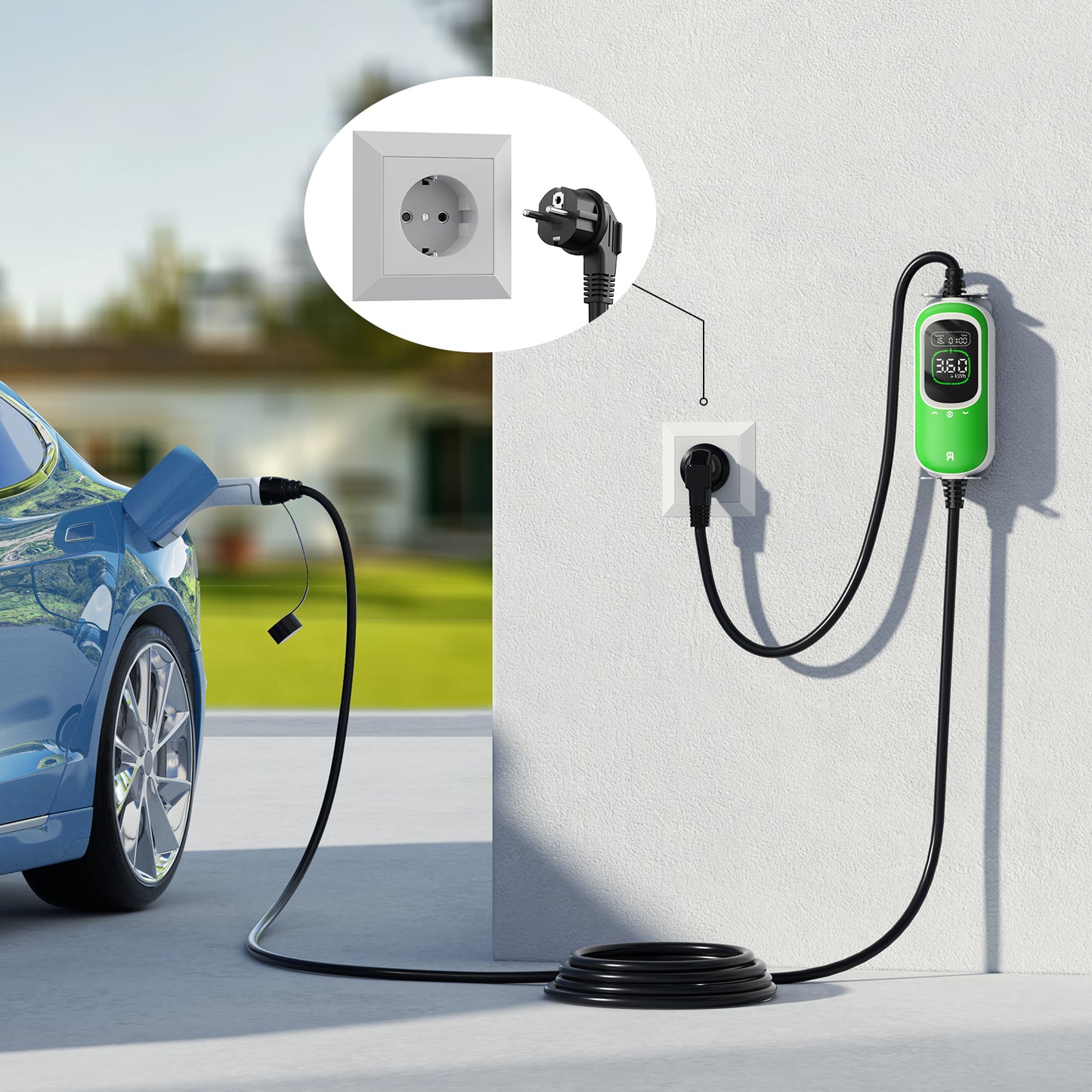 Rheidon prijenosni EV punjač od 3,6 kW