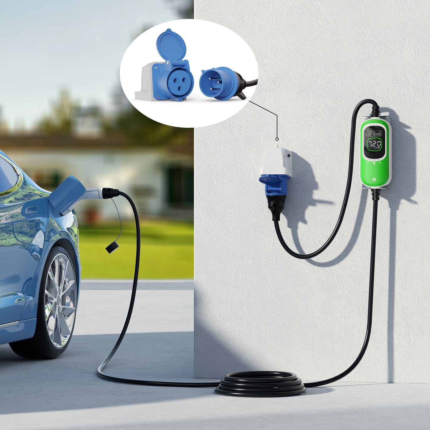Rheidon prijenosni EV punjač od 7,2 kW